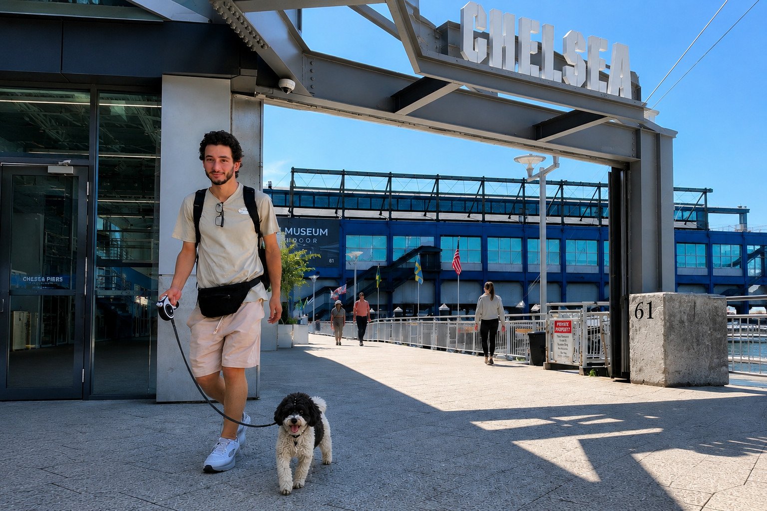 A Chelsea street in Manhattan where Kyle walks dogs